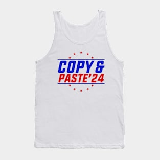 Copy & Paste 2024 Funny Presidential Election Party Tank Top